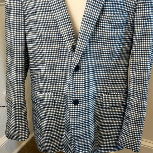 U.S. Polo Assn. Blue and White Sport Coat - Picture 1 of 8